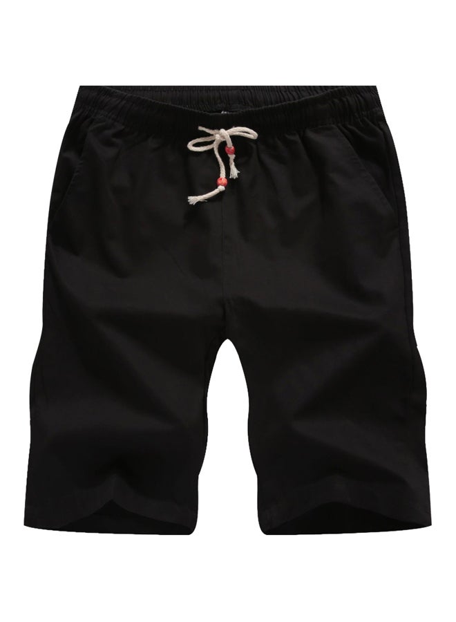 Casual Summer Low-Rise Shorts Black 