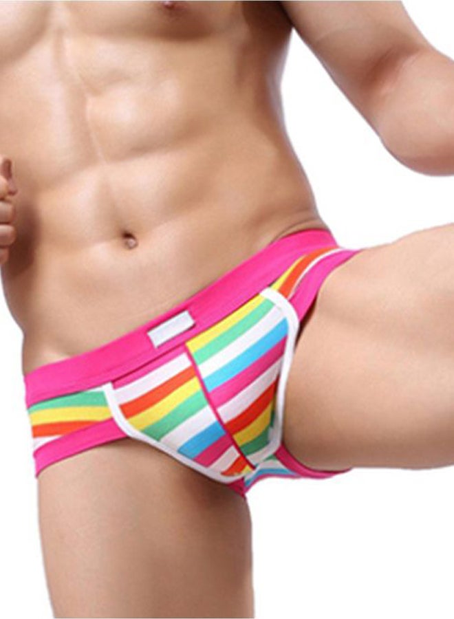 Generic - Stripes Pattern Low-Waist Briefs Multicolour - Image 1