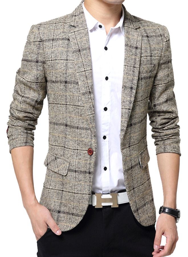 Stripes Pattern Low-Waist Suit Grey/Black/White  - Image 1