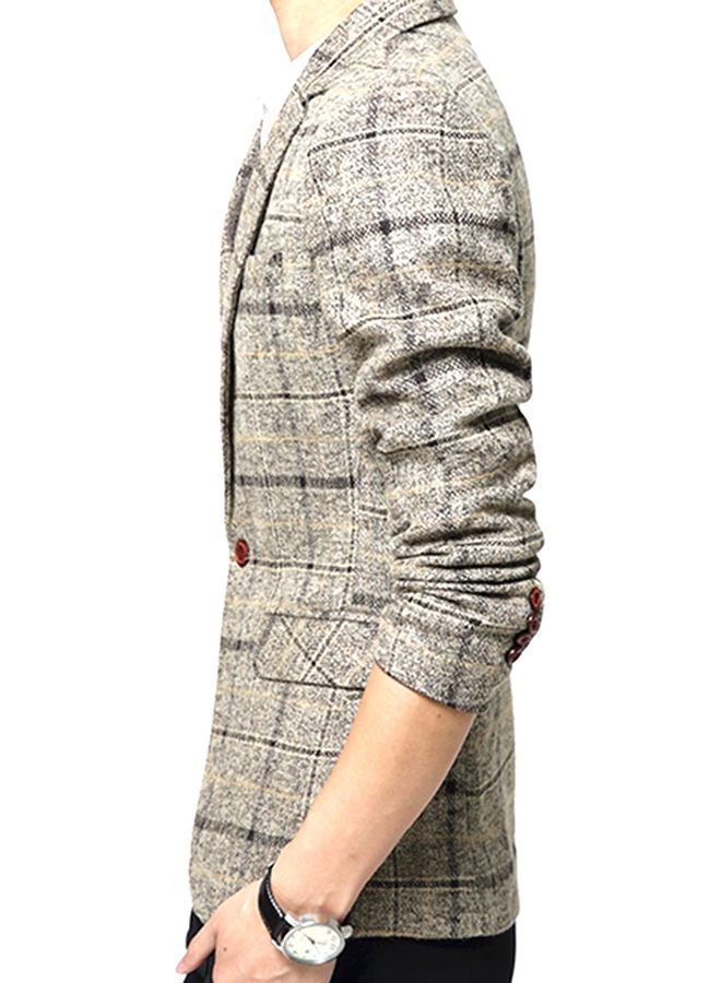 Stripes Pattern Low-Waist Suit Grey/Black/White  - Image 2