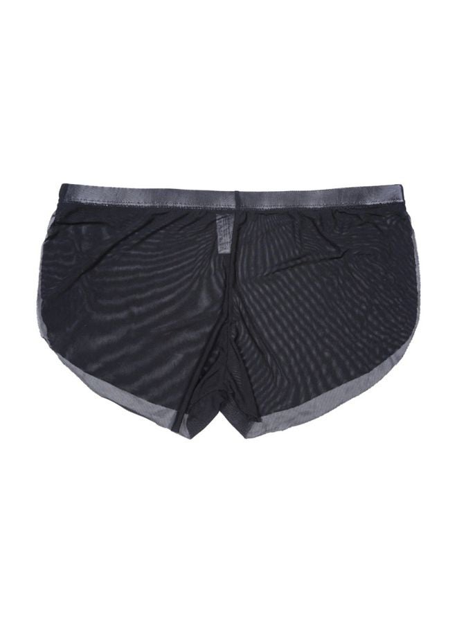 Generic - Solid Low Rise Split Boxers Black - Image 1