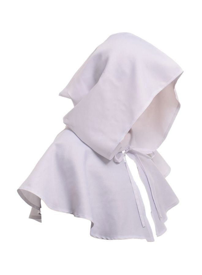 قبعة برداء متدلي من القرون الوسطى أبيض - Image 2