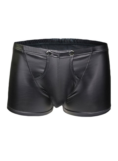 Solid Low Rise Boxers Black