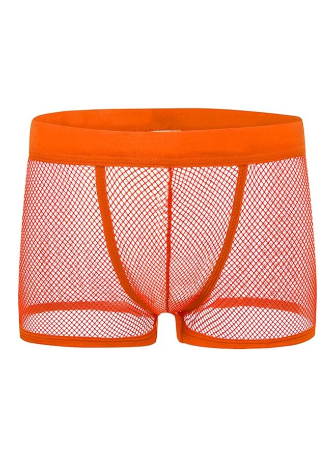 Solid Mesh Boxers Orange 