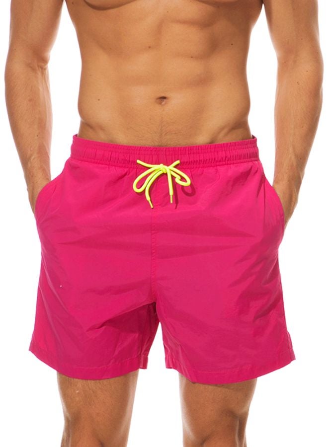 Generic - Solid Beach Shorts Rose Red - Image 1