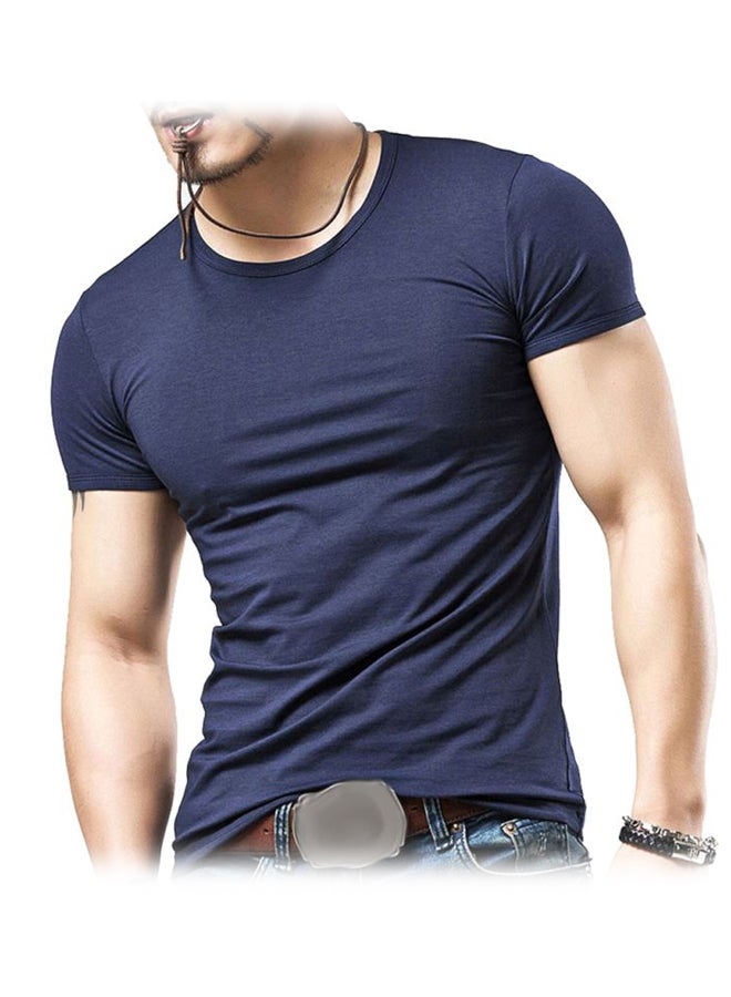 Basic Summer T-Shirt Sapphire Blue