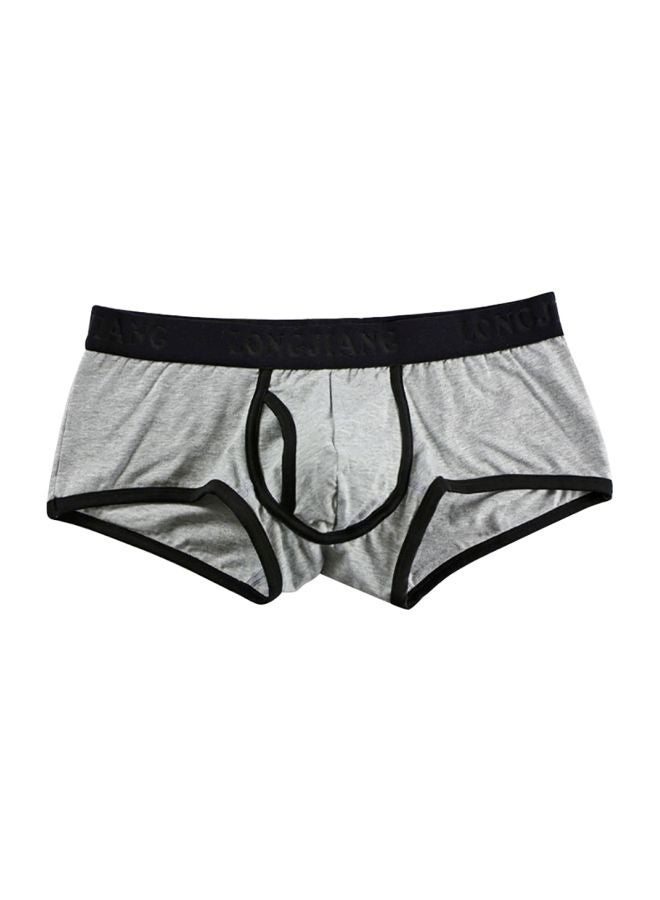 U-Convex Solid Boxers Grey 
