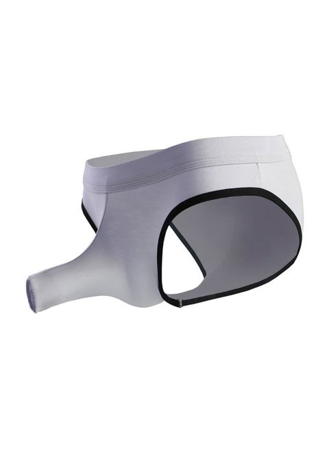 Elephant Nose Open Briefs Grey