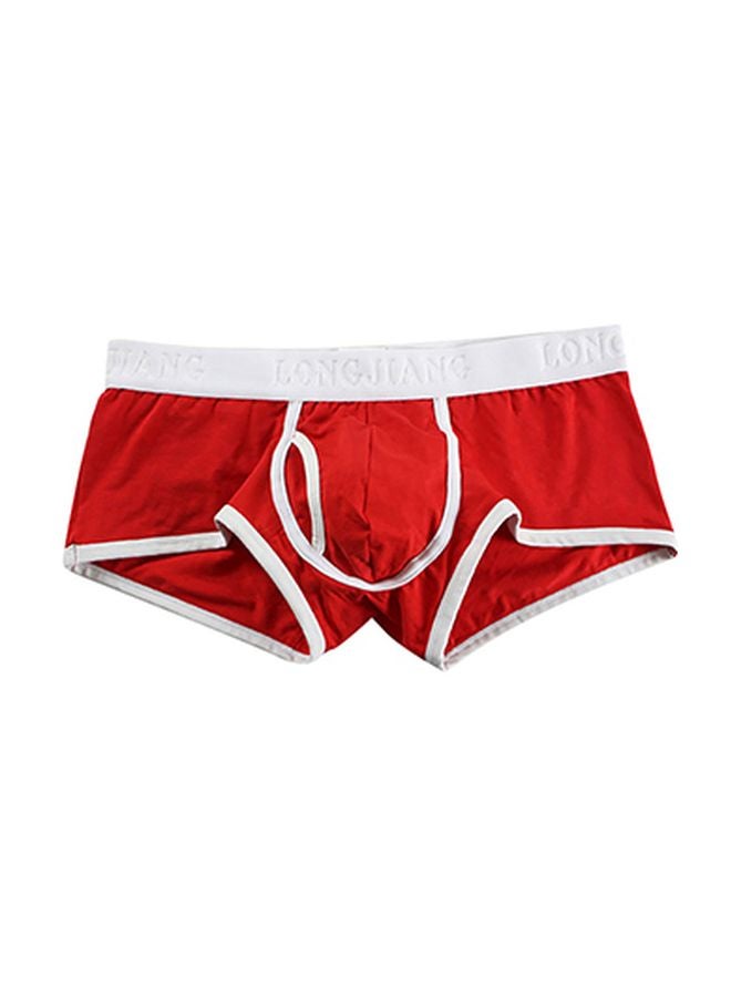 U-Convex Solid Boxers Red  - Image 1