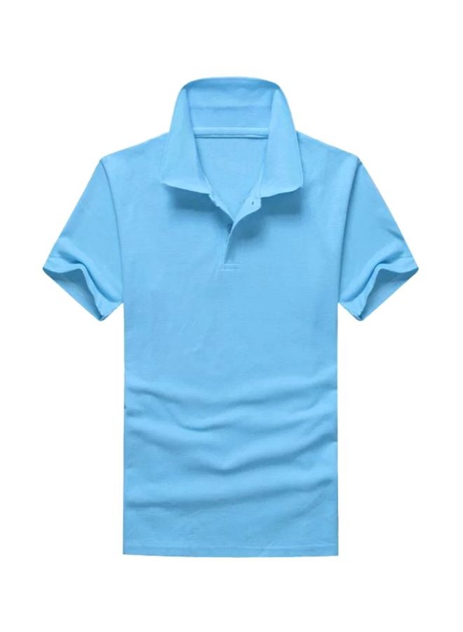 Solid T-Shirt Lake Blue