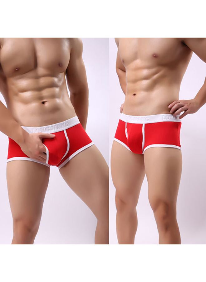 U-Convex Solid Boxers Red  - Image 2
