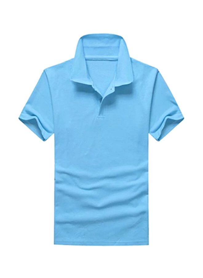 Solid Casual T-Shirt Navy Blue
