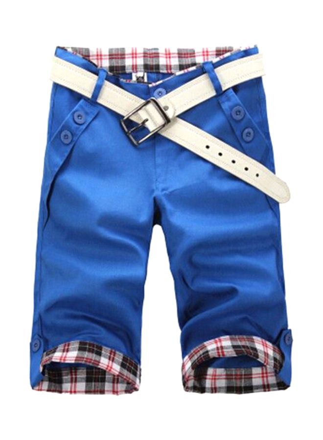 Turn Up Cuff Shorts Sapphire Blue  - Image 1
