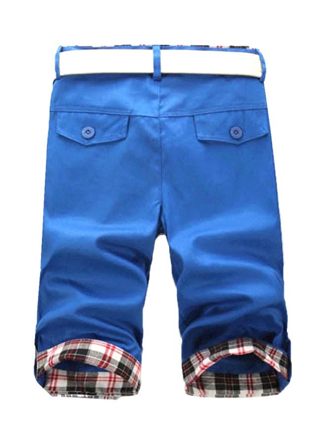 Turn Up Cuff Shorts Sapphire Blue  - Image 2