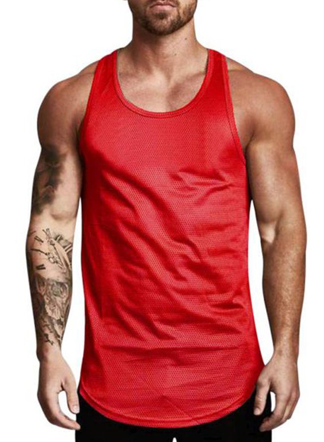 Solid Vest Red  - Image 1