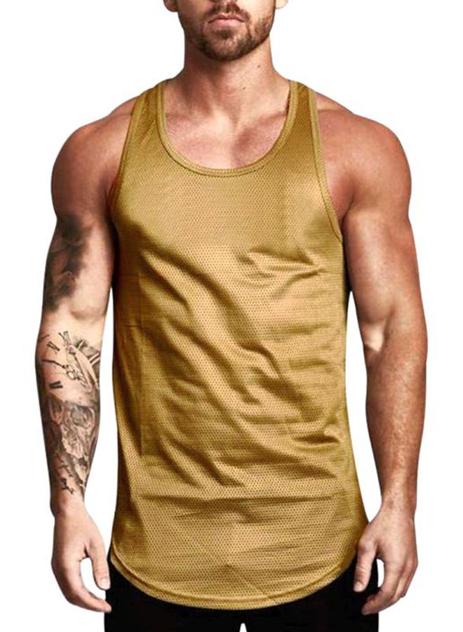 Solid Vest Golden