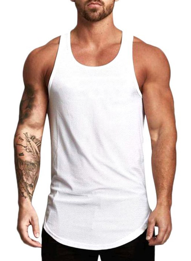 Solid Vest White 