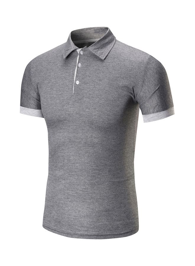 Solid T-Shirt Grey