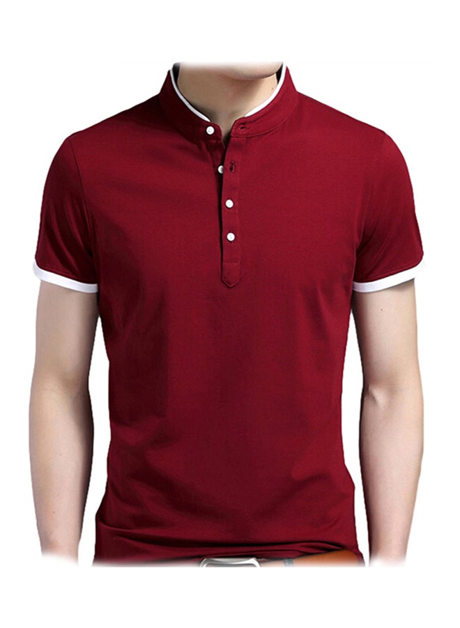 Solid T-Shirt Red