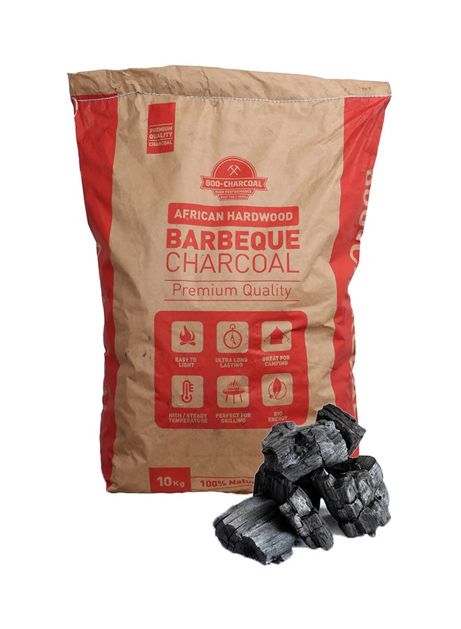 African Hardwood Barbeque Charcoal Beige 10kg - v1608016384/N43024994A_1