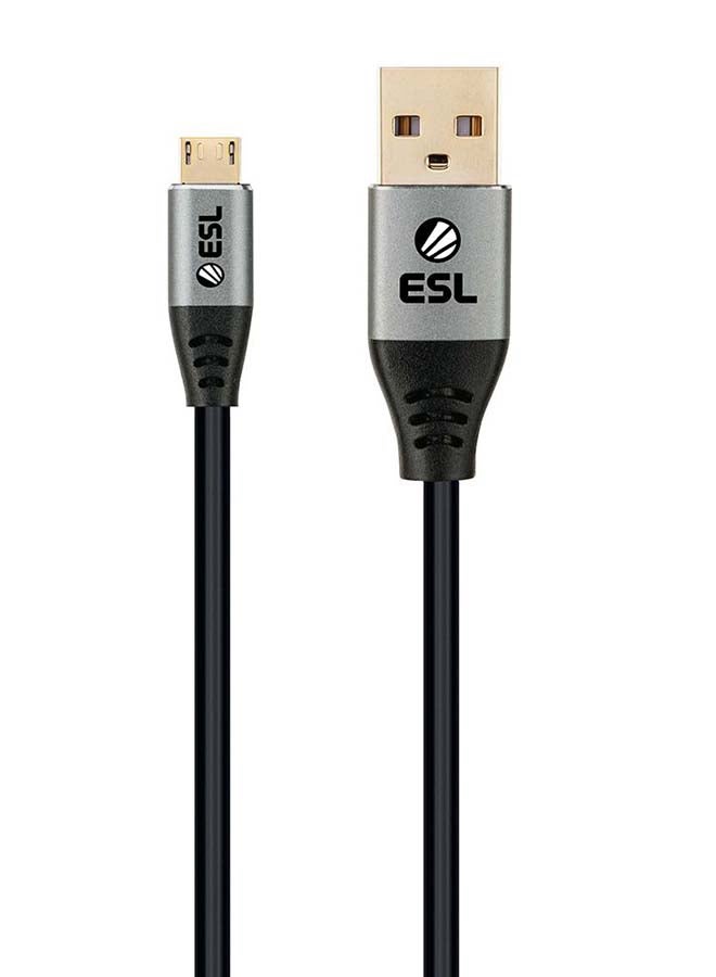 نورديك كابل ألعاب ESL لشحن جهاز بلايستيشن 4 واكس بوكس وان بطول مترين (من USB إلى مايكرو USB)