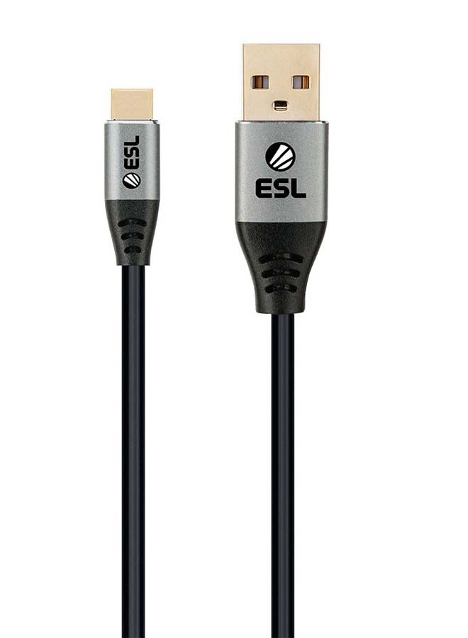 نورديك كابل ألعاب ESL (من USB إلى USB-C) لشحن أجهزة اللعب نينتندو سويتش بطول مترين
