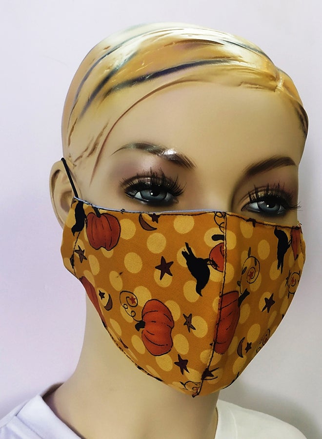 Generic - Reusable Double Layer Printed Face Mask Multicolour 20x13cm - Image 1