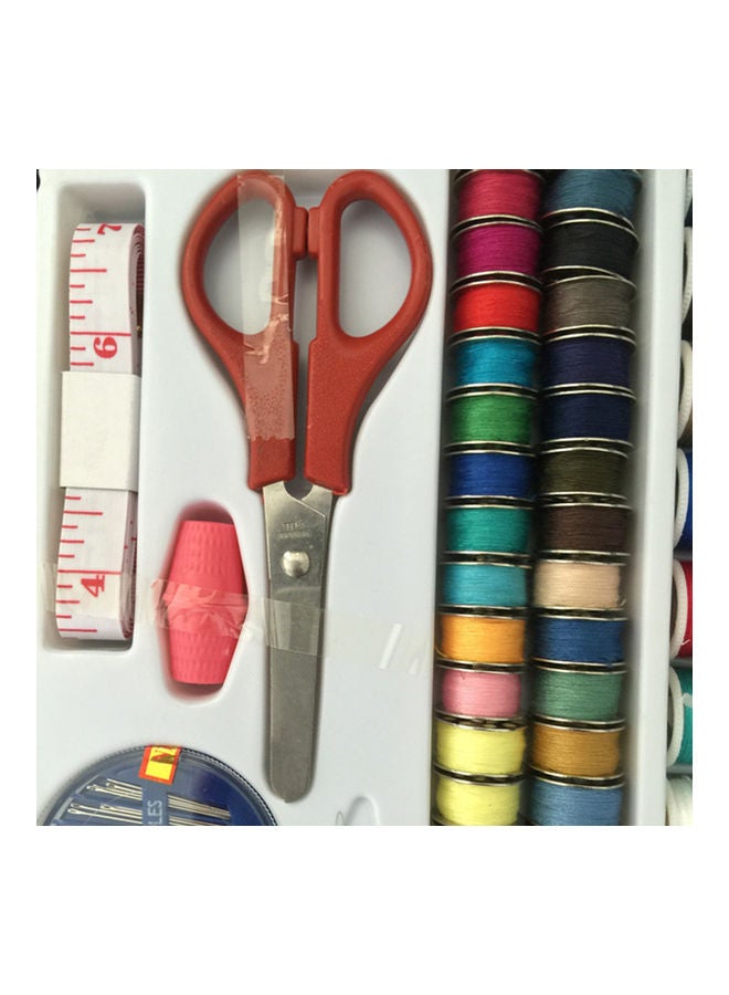 Generic - Set Portable Spools Thread Yarn Needle Scissors Hand Craft Sewing Tools Multicolour 32 x 24 x 3cm - Image 1