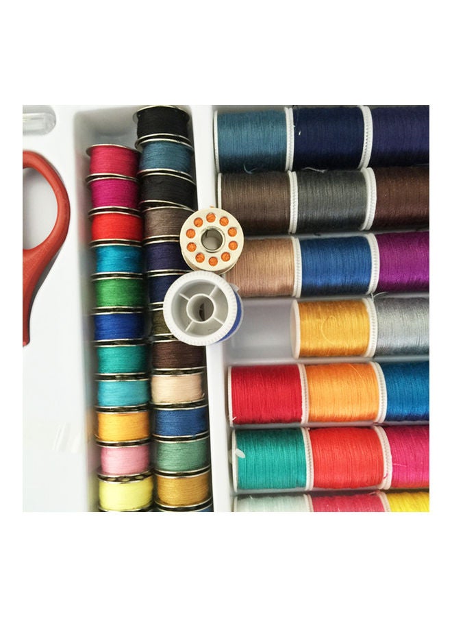 Generic - Set Portable Spools Thread Yarn Needle Scissors Hand Craft Sewing Tools Multicolour 32 x 24 x 3cm - Image 1