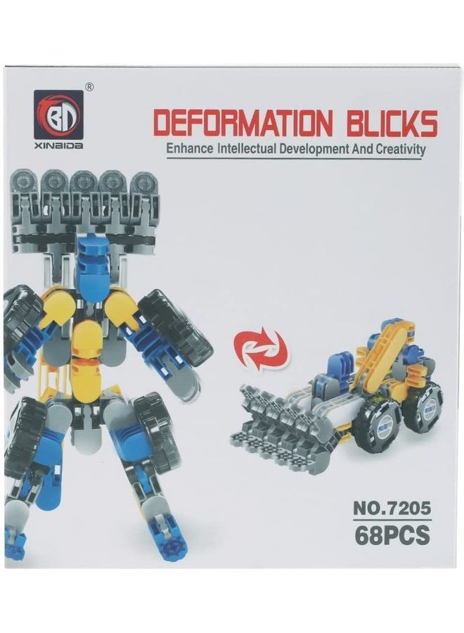 120728 68 Pieces Transformable Construction Building Blocks 68 3+ Years - Image 4