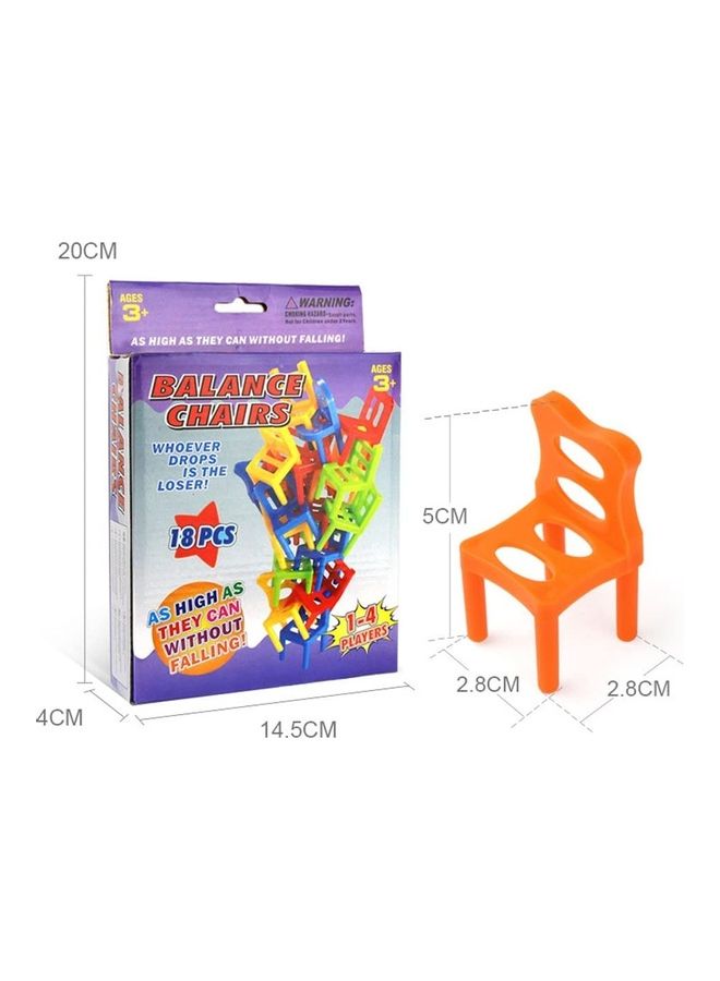 18-Piece Balancing Chair Set 20 x 14.5 x 4cm  - Image 1