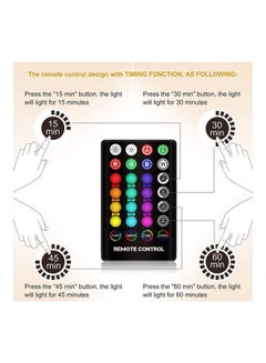 AMERTEER 3D Printing 16 Colors RGB Led Moon Light With Stand And Timing Setting Multicolour 0.46kg  - Image 4
