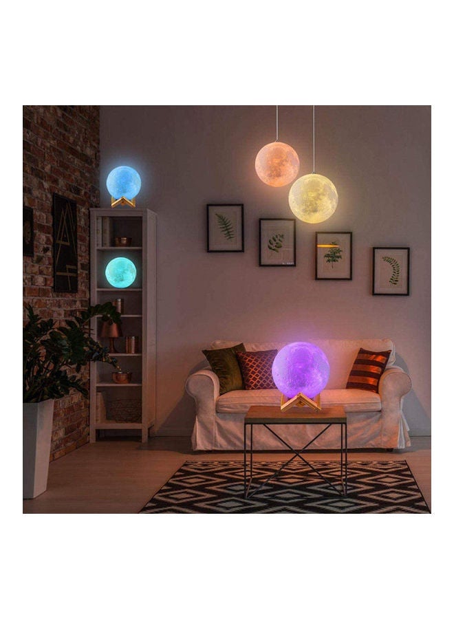 AMERTEER - 3D Printing 16 Colors RGB Led Moon Light With Stand And Timing Setting Multicolour 0.46kg - Image 1