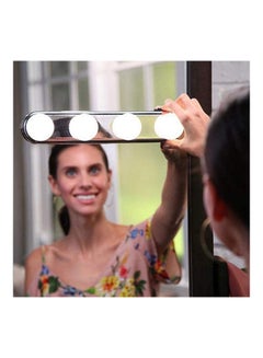 AMERTEER Vanity Make Up Light Super Bright With 4 LED Bulbs White 150grams  - Image 2