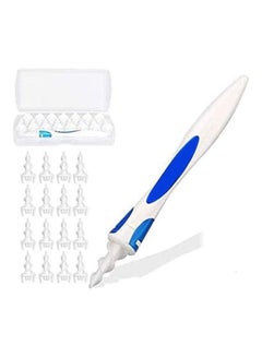 Spiral Ear Cleaner with 16 Pieces Washable Tips