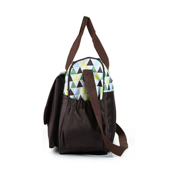 4-Piece Elephant Pattern High Capacity Diaper Bags Set - Image 4