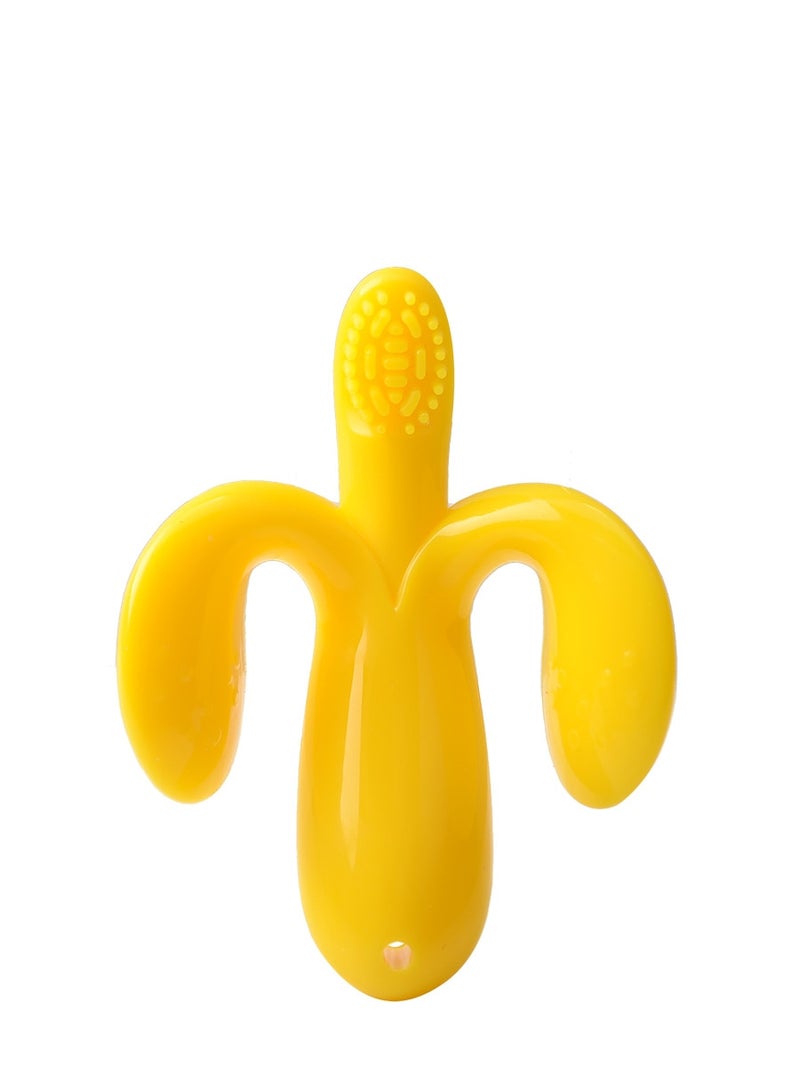 Baby's Cute Banana Design Soft Non Toxic  Teether - Image 1