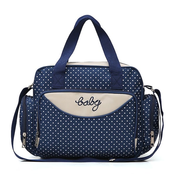 Dotted Water Proof Crossbody Diaper Bag - Image 2