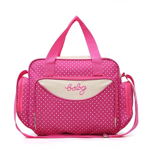 Dotted Water Proof Crossbody Diaper Bag - Image 3