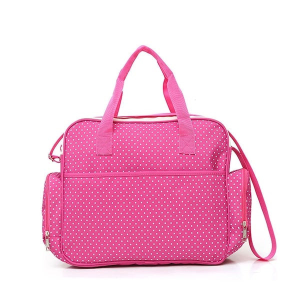 Dotted Water Proof Crossbody Diaper Bag - Image 5