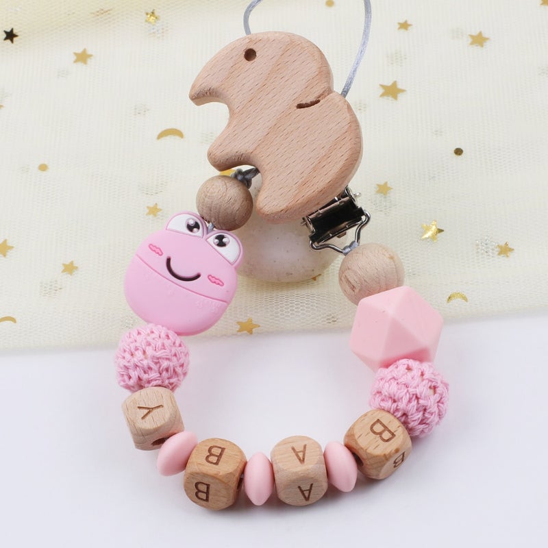 Eco-Friendly Teething Pacifier Clips Holder Chain  - Image 1