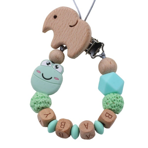 Eco-Friendly Teething Pacifier Clips Holder Chain  - Image 5