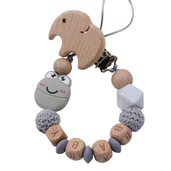 Eco-Friendly Teething Pacifier Clips Holder Chain - Image 2