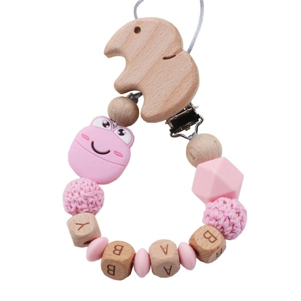 Eco-Friendly Teething Pacifier Clips Holder Chain - Image 3