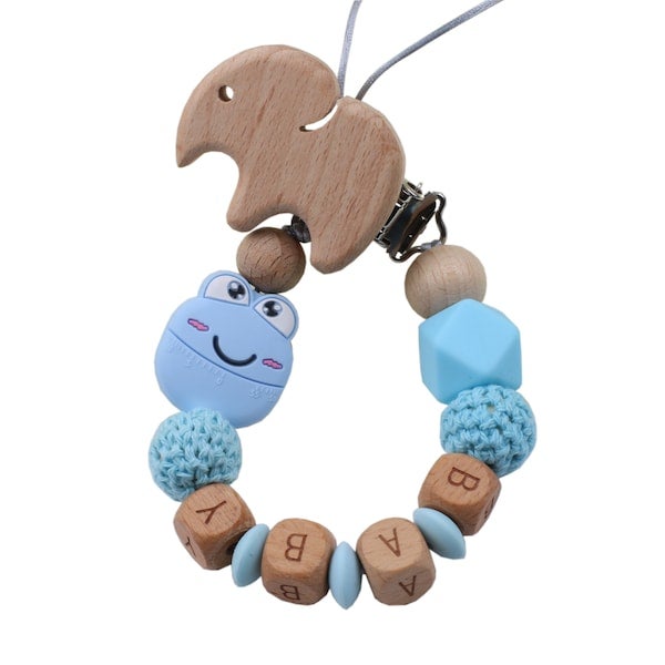 Eco-Friendly Teething Pacifier Clips Holder Chain - Image 4