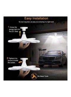 AMERTEER Deformable LED Garage Ceiling Lights White 200grams  - Image 2