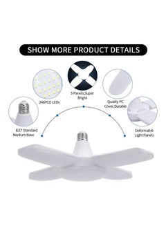 AMERTEER Deformable LED Garage Ceiling Lights White 200grams  - Image 4