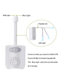 AMERTEER 16-Color LED UV Toilet Bowl Light Motion Sensor White 50grams  - Image 3