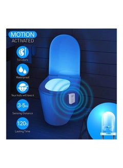 AMERTEER 16-Color LED UV Toilet Bowl Light Motion Sensor White 50grams  - Image 5