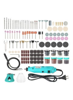 AMERTEER 228-Piece Electric Grinder Drill Engraver WithVariable Speed Cutting Engraving Grinding Sanding Tools Blue 1.5kg  - Image 1